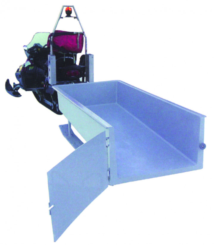 Traineau de transport tractable par motoneige ou quad