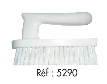 Brosse à poignée fibre PBT mi-dure blanc S/30 - Réf 5290